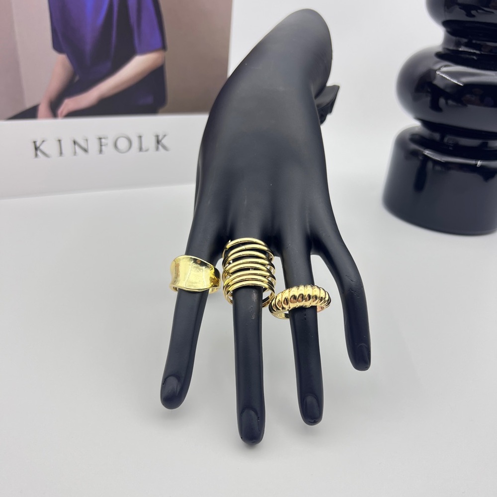 Elegant Gold Ring Set